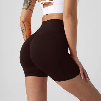High-Waisted Butt-Lifting Fitness Shorts for Women