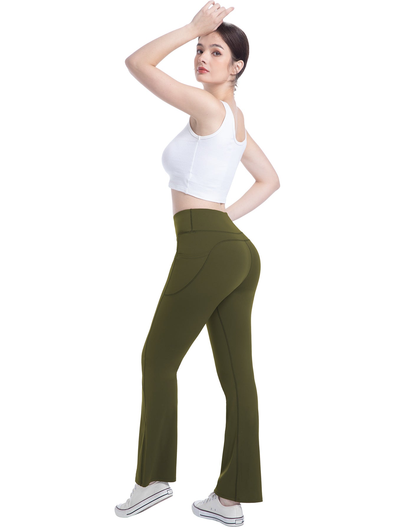 High-waisted butt-lifting yoga pants