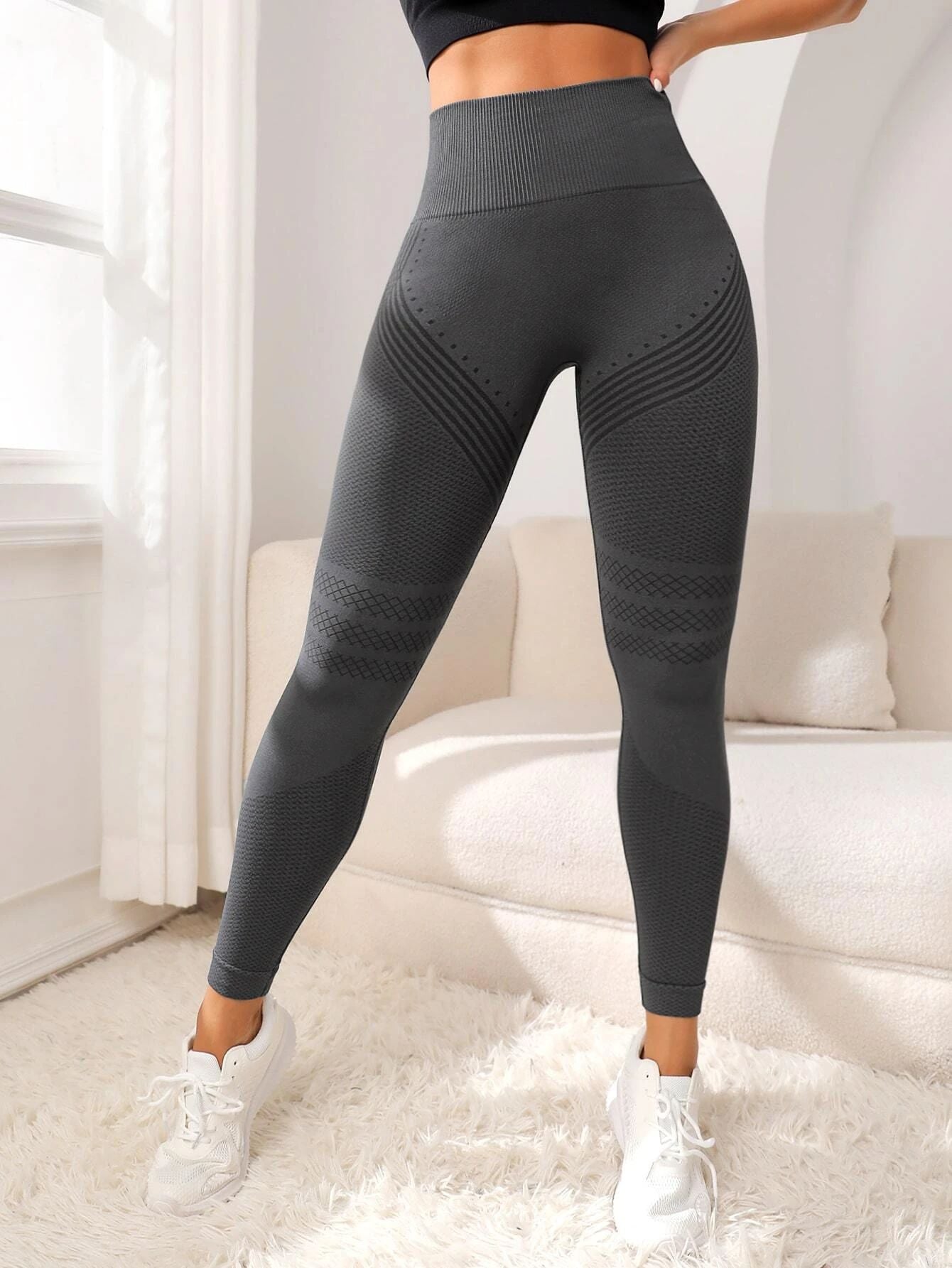 High-Waisted Fitness Yoga Pants with Tummy Control