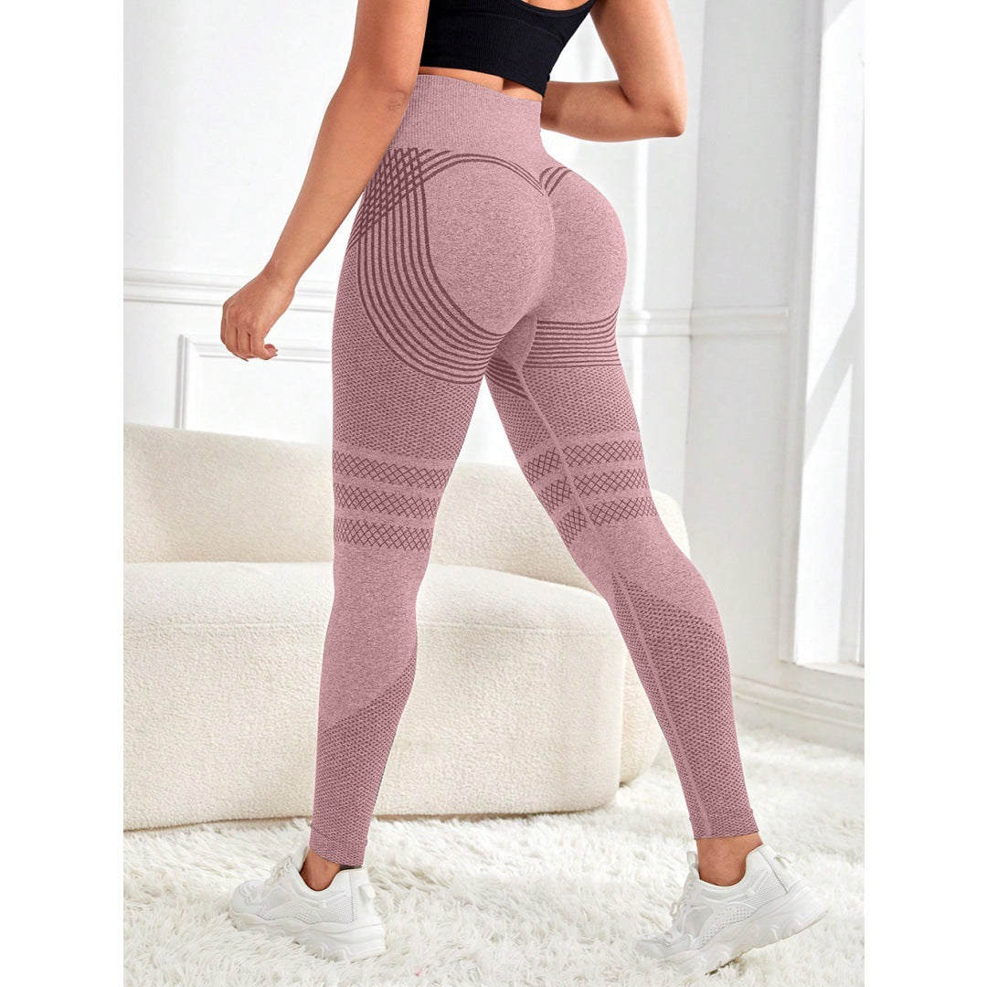High-Waisted Fitness Yoga Pants with Tummy Control