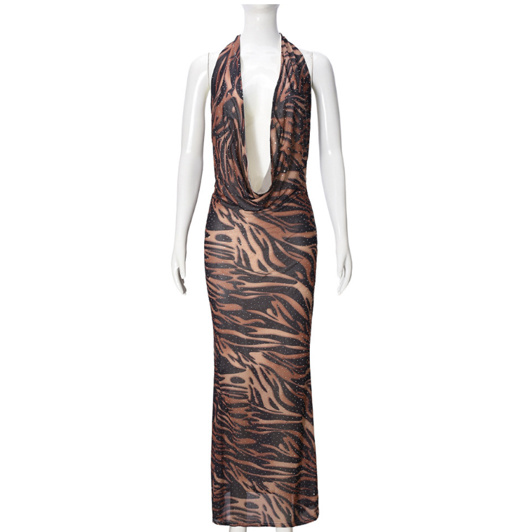 High-waisted, form-fitting and hip-hugging dress