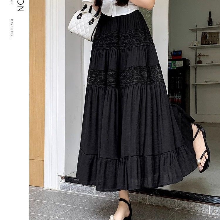 High-waisted long dress