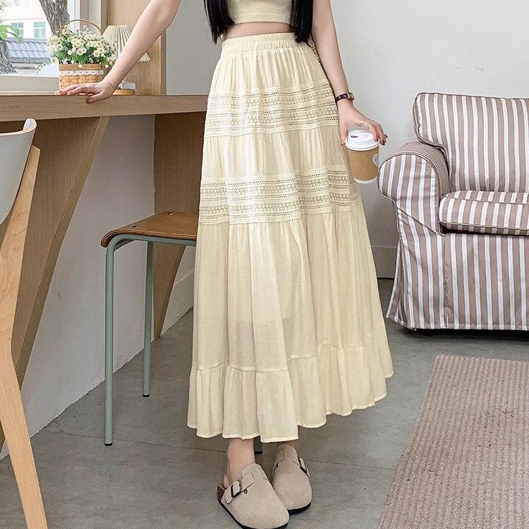 High-waisted long dress