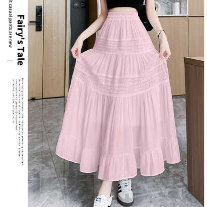 High-waisted long dress