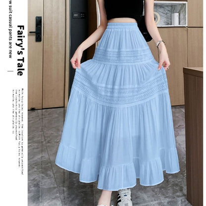 High-waisted long dress