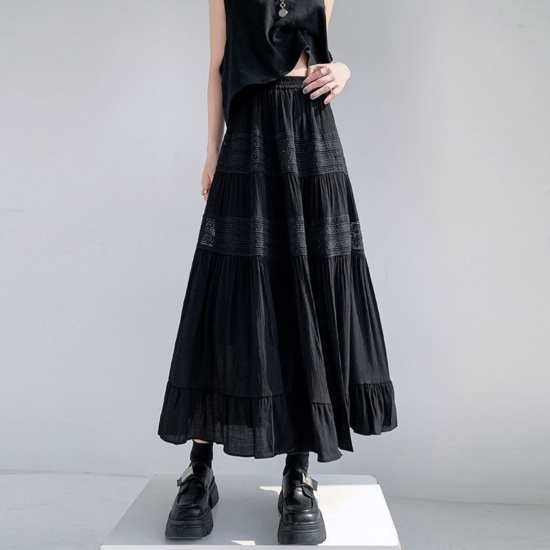 High-waisted long dress