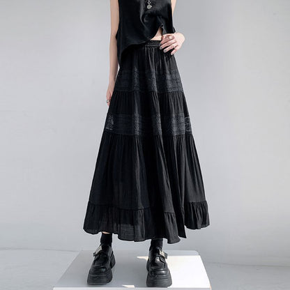High-waisted long dress