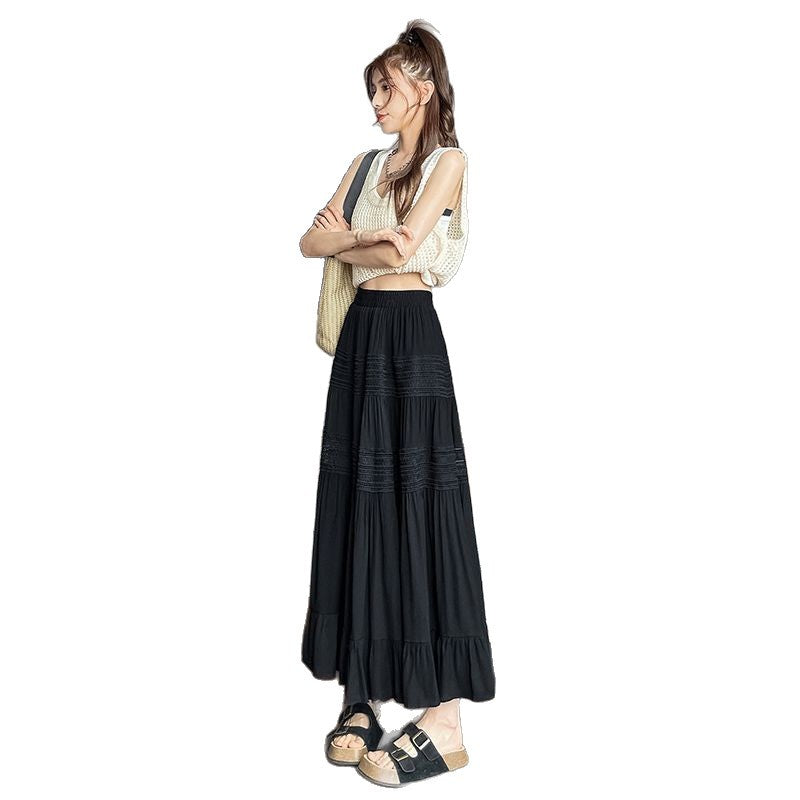 High-waisted long dress