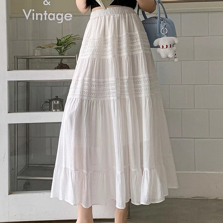 High-waisted long dress