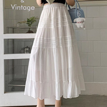 High-waisted long dress