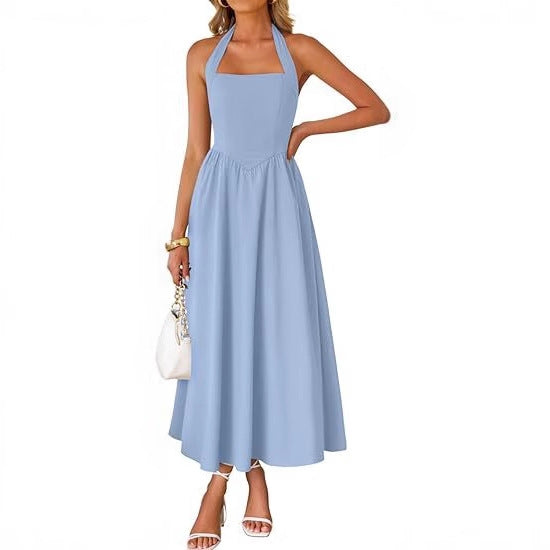 High-Waisted Pocket Dress