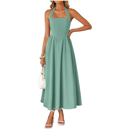High-Waisted Pocket Dress
