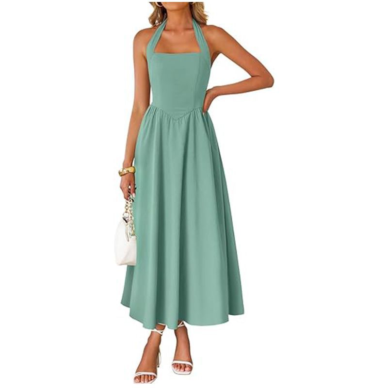 High-Waisted Pocket Dress