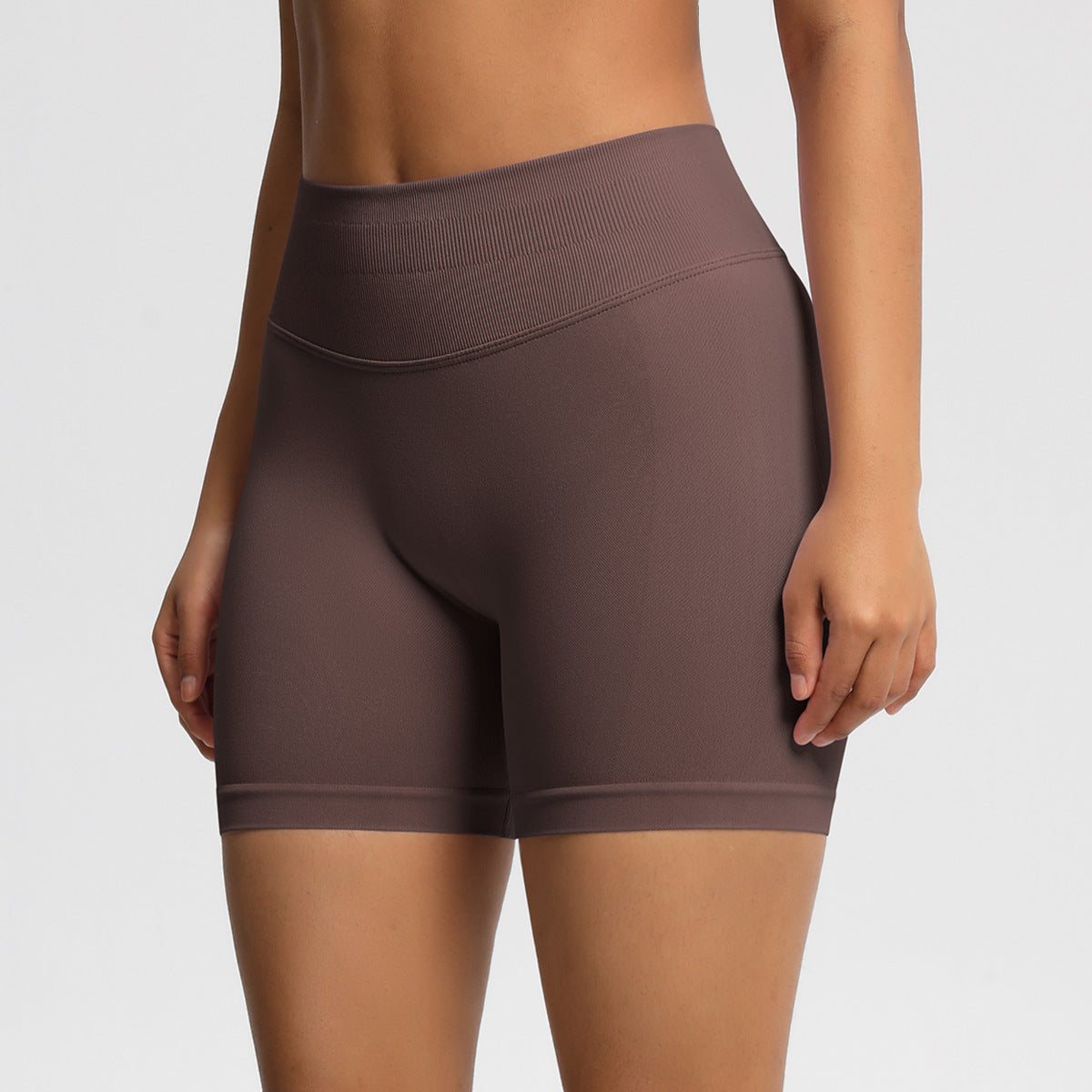 High-Waisted Seamless Yoga Fitness Shorts