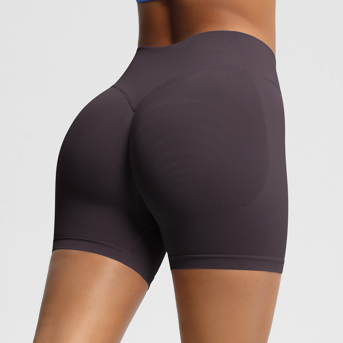 High-Waisted Seamless Yoga Fitness Shorts