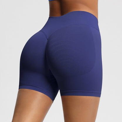 High-Waisted Seamless Yoga Fitness Shorts