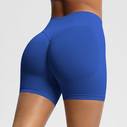 High-Waisted Seamless Yoga Fitness Shorts