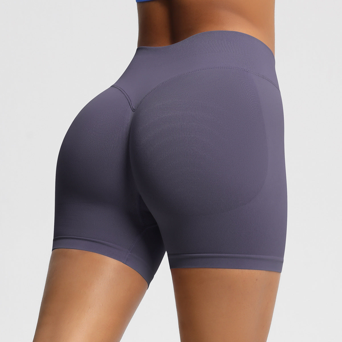 High-Waisted Seamless Yoga Fitness Shorts