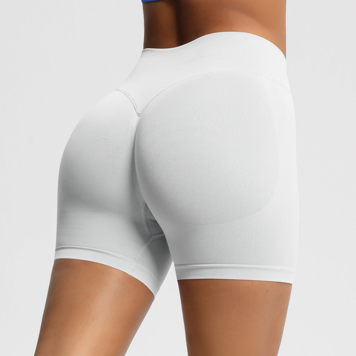High-Waisted Seamless Yoga Fitness Shorts