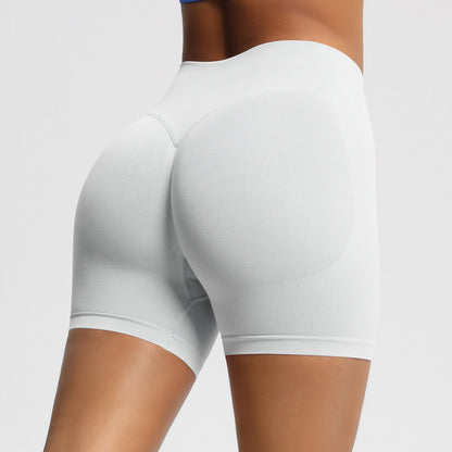 High-Waisted Seamless Yoga Fitness Shorts