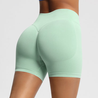 High-Waisted Seamless Yoga Fitness Shorts