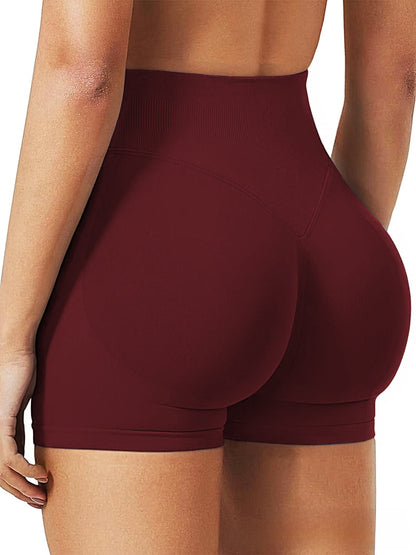 High-Waisted Seamless Yoga Fitness Shorts