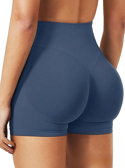 High-Waisted Seamless Yoga Fitness Shorts