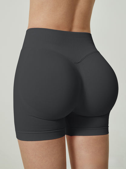 High-Waisted Seamless Yoga Fitness Shorts