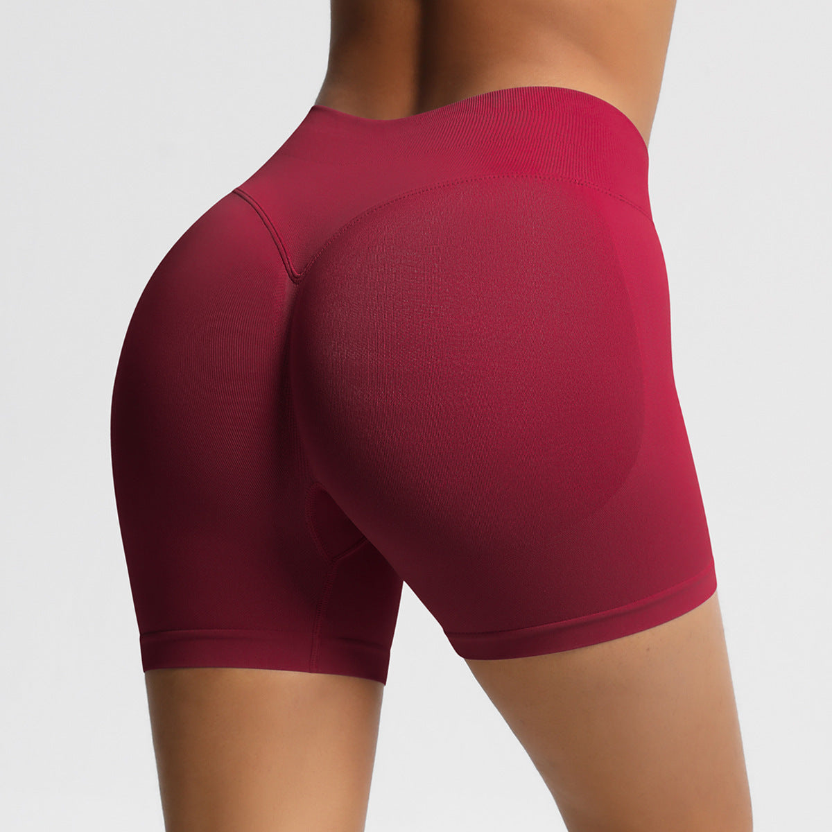 High-Waisted Seamless Yoga Shorts
