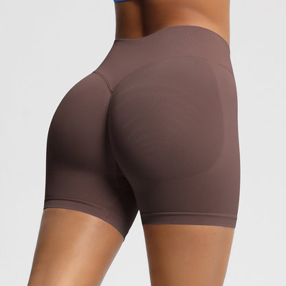 High-Waisted Seamless Yoga Shorts
