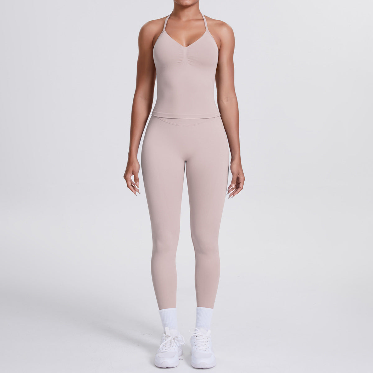 High-Waisted Seamless Yoga Sports Set