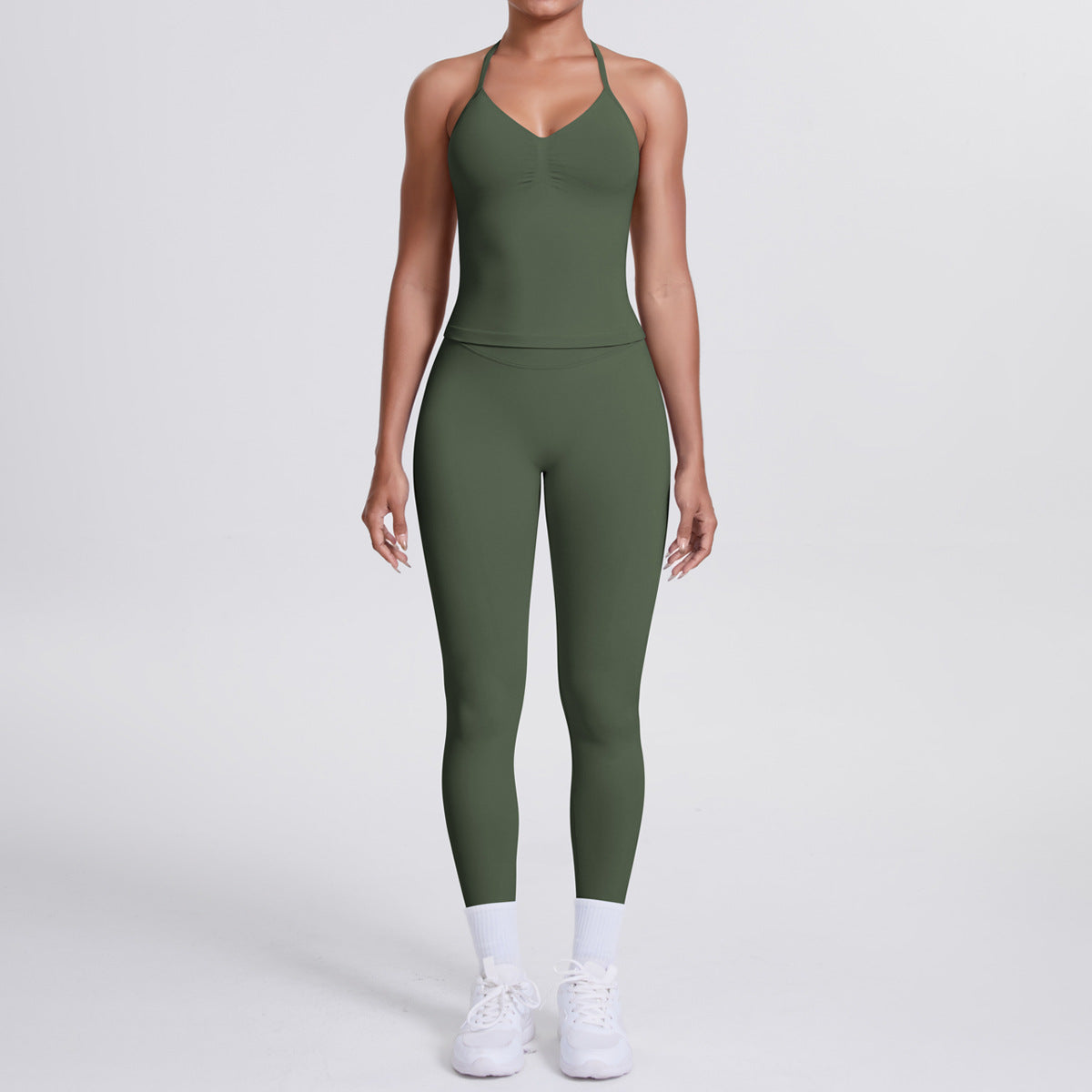 High-Waisted Seamless Yoga Sports Set