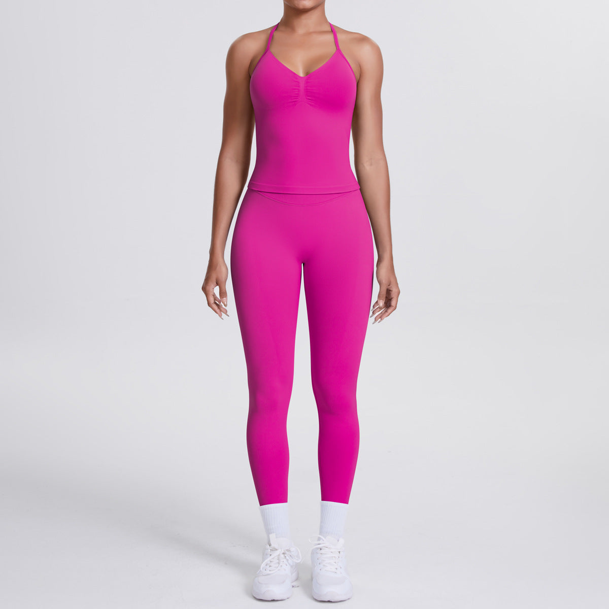 High-Waisted Seamless Yoga Sports Set