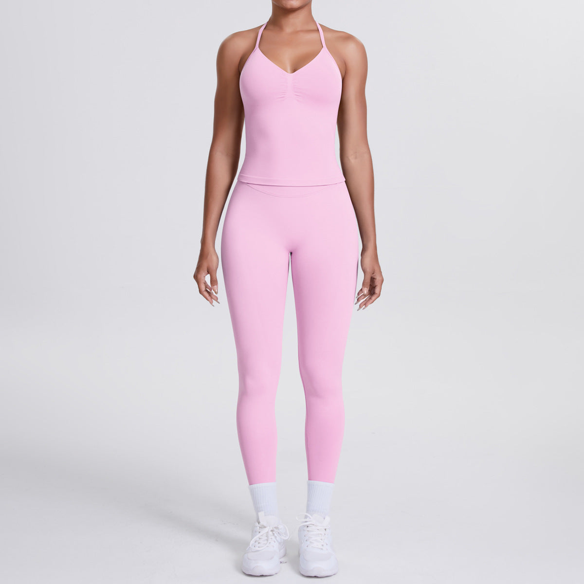 High-Waisted Seamless Yoga Sports Set