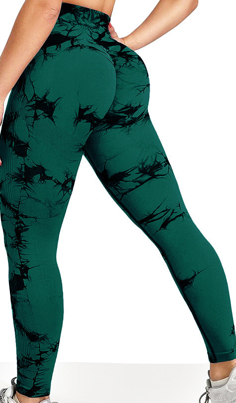 High Waisted Tie Dye Yoga Fitness Pants