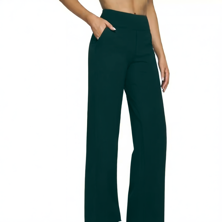 High-waisted trousers