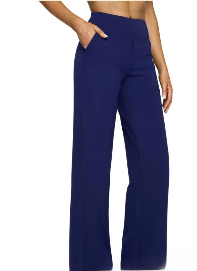 High-waisted trousers