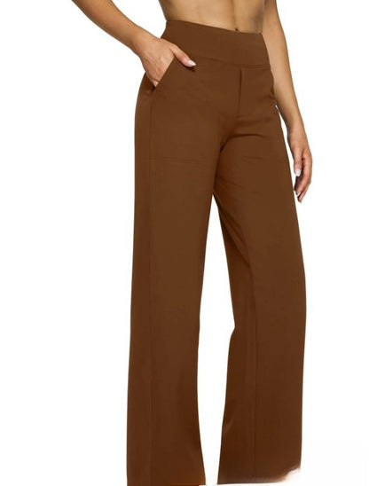 High-waisted trousers
