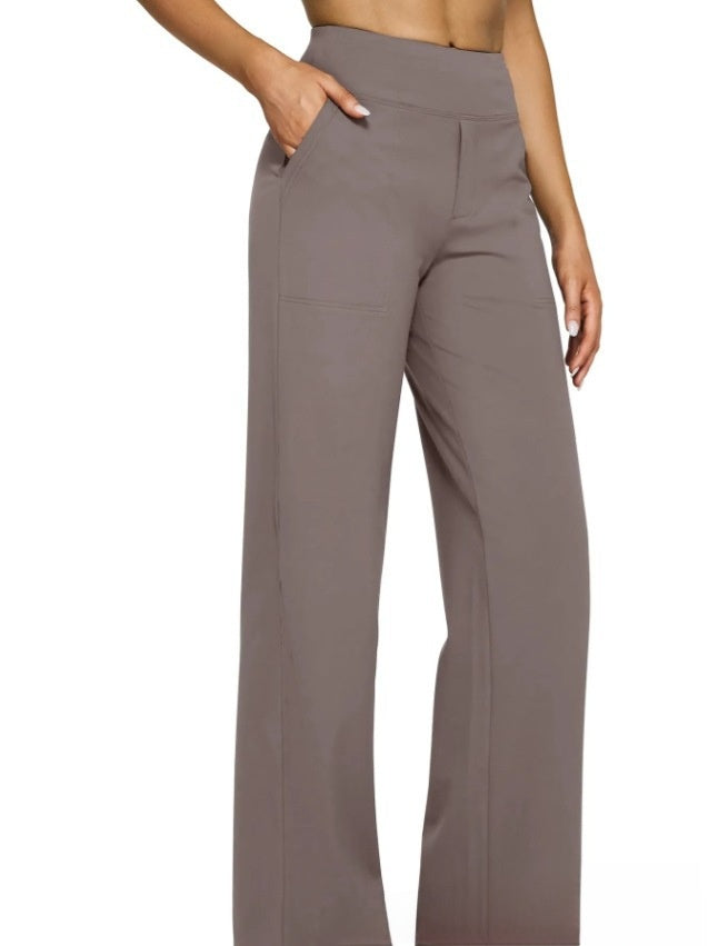 High-waisted trousers