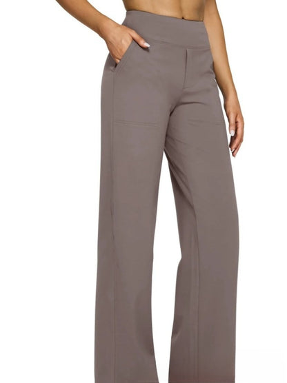 High-waisted trousers