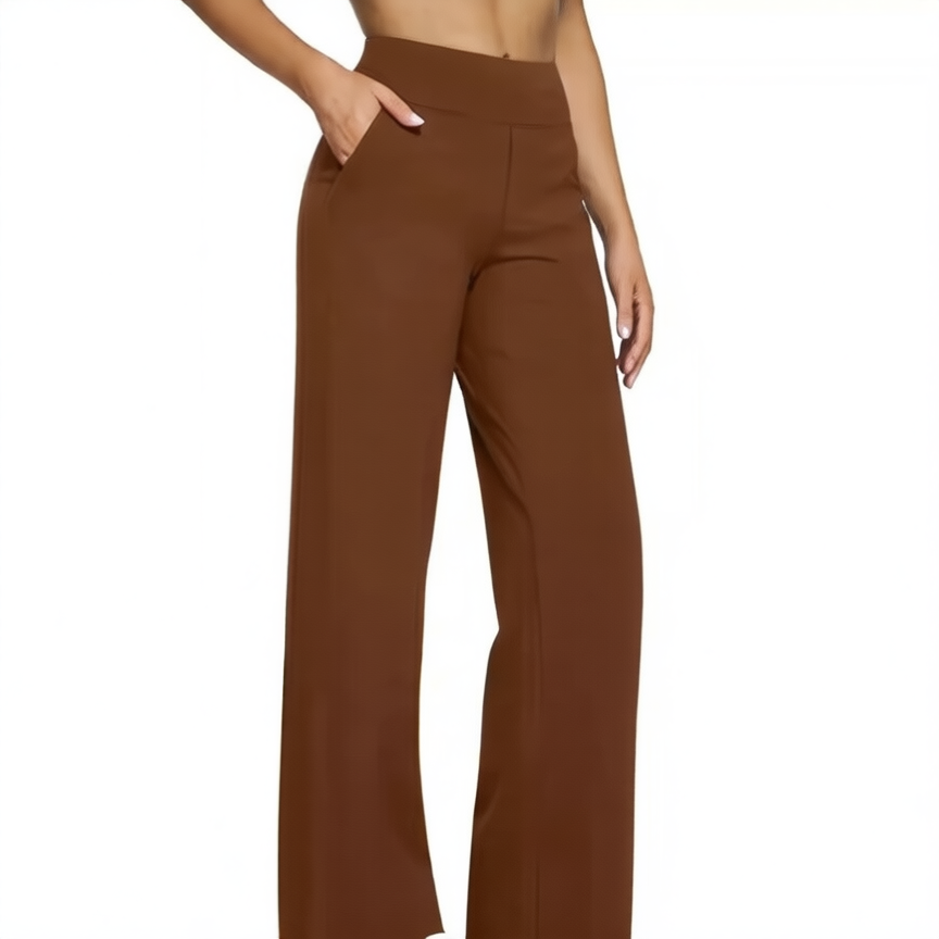 High-waisted trousers