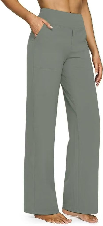 High-waisted trousers