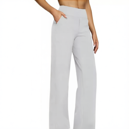 High-waisted trousers