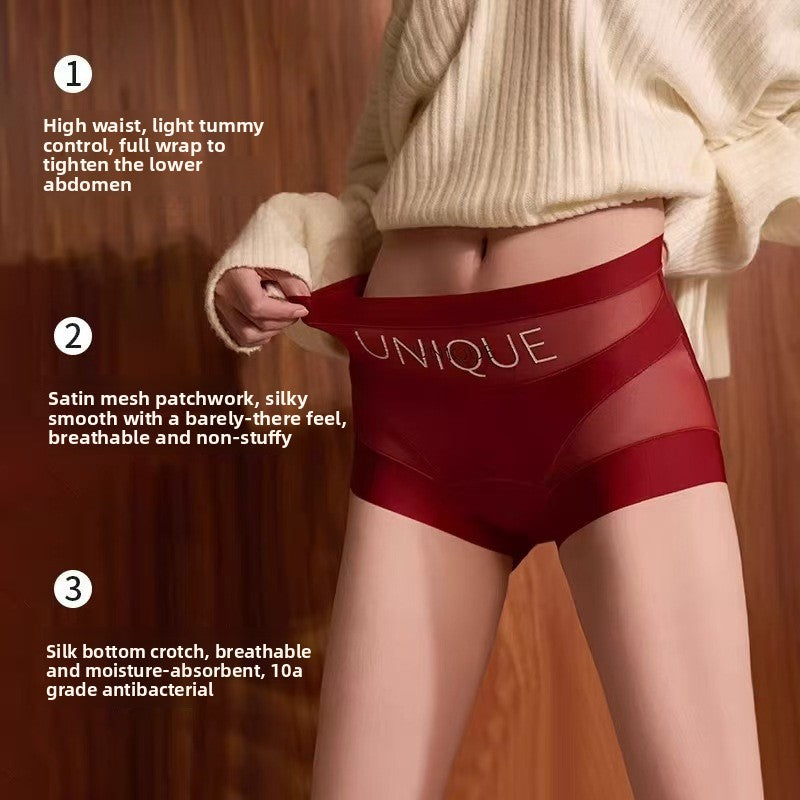 High-Waisted Tummy Control Shapewear Panties with Cotton Lining