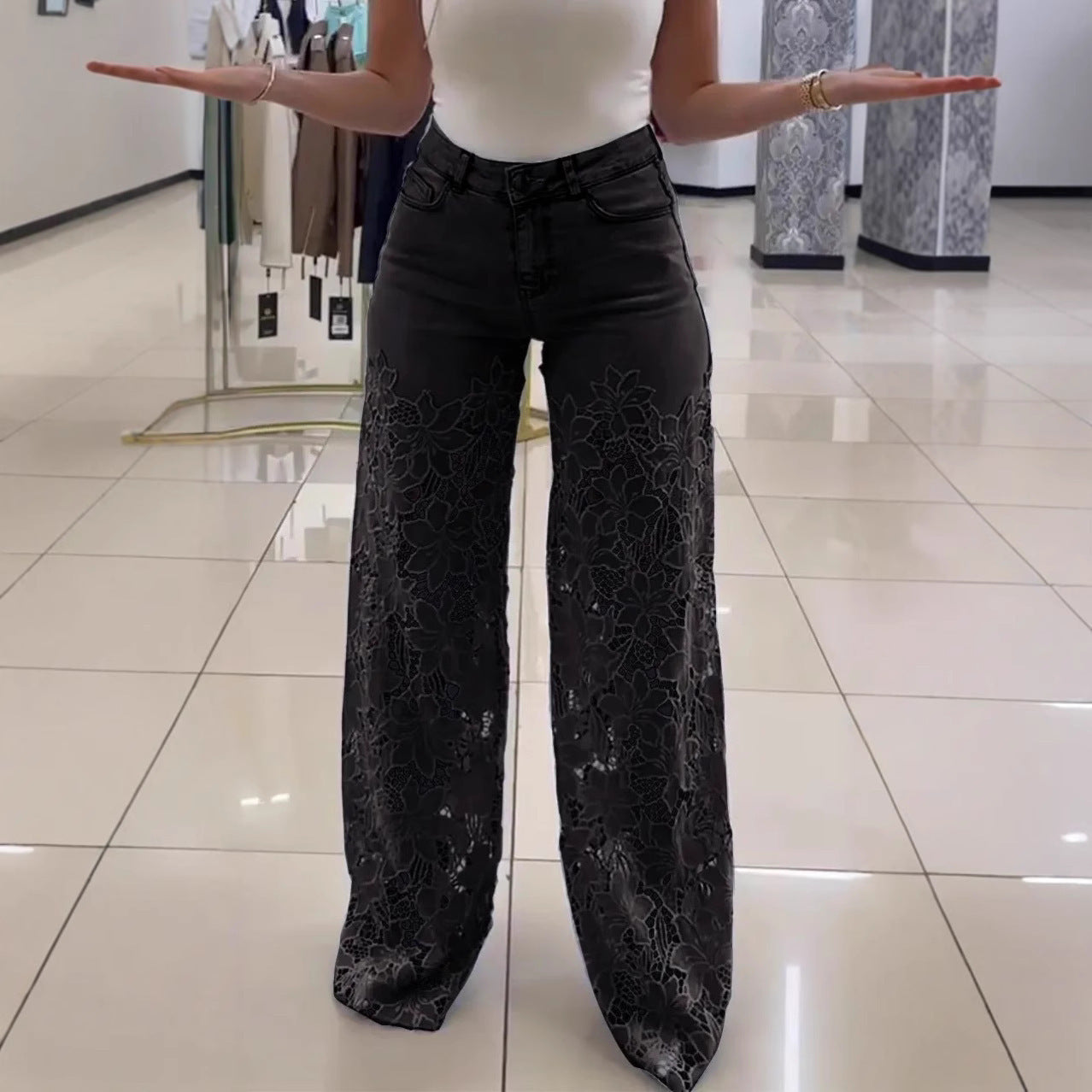 High-Waisted Wide-Leg Pants for Women