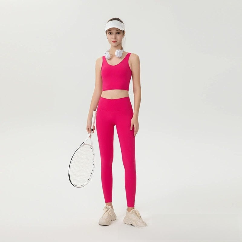 High-waisted yoga pants