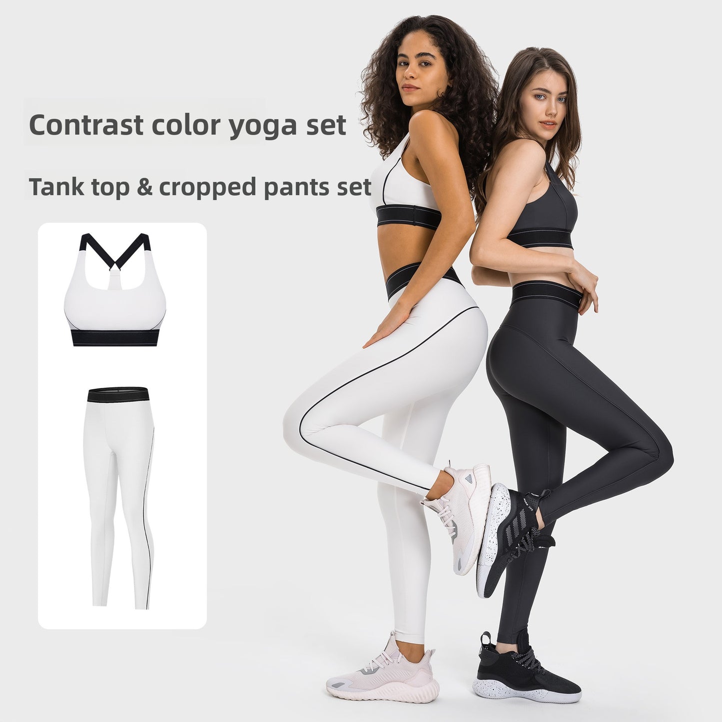 High-Waisted Yoga Pants Set