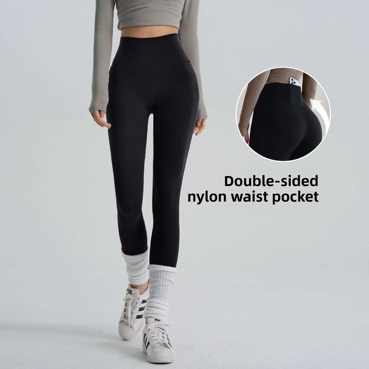 High-waisted yoga pants