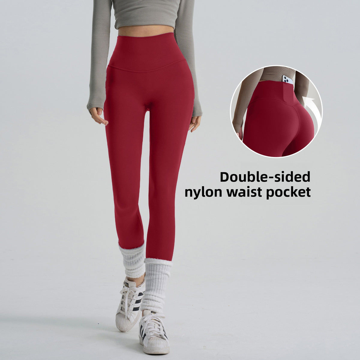 High-waisted yoga pants