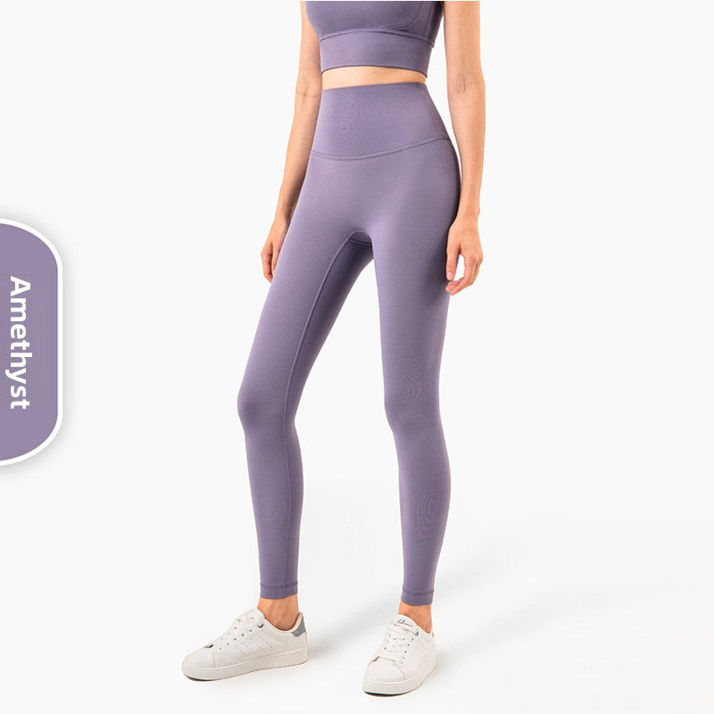 High-Waisted Yoga Pants with Moisture-Wicking Feature
